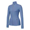 Chaqueta de Yoga para Otoño e Invierno, Cuello Alto Ajustado, Ropa Deportiva para Fitness, Running, Yoga, Top Ajustado de Manga Larga para Mujer, En Stock al por Mayor