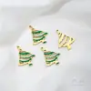 Acessórios de Aço Titânio 316 Que Não Desbotam Pingente de Natal Floco de Neve Chapéu Luvas Boneco de Neve Caixa de Presente Alce Pingente de Joia DIY