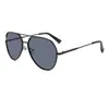 Gafas de Montura Grande de Alto Estilo Europeo y Americano Gafas de Sol Polarizadas Tipo Aviador Ovaladas para Hombre Protección Solar para Conducir Gafas de Sol Versátiles