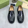 1:1 Etiqueta Original e Caixa Original, Sapatos Slip-On Masculinos, Novos Mocassins Masculinos, Couro Genuíno Solado Macio Sapatos Casuais de Couro para Negócios