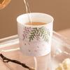 Taza de Sección Alta Flor de Glicina Pintada a Mano Taza de Té de Porcelana Blanca Dehua Juego de Té Kung Fu Taza de Maestro Taza Individual Taza de Té para Mujeres