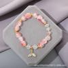 Pulsera de cola de pez con degradado de esmalte de color ráfaga de cristal para mujer, diseño pequeño público de verano, joyería explosiva al por mayor para zonas escénicas