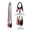 Peluca de Trenza Boxeadora del Mismo Estilo de Celebridad de Internet Cola de Caballo Femenina Dulce y Genial Trenza Colorida Trenza Accesorios para el Cabello Fabricante Venta al por Mayor al Contado