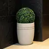 Produto Popular de Venda Direta do Fabricante: Vasos de Flores de Óxido de Magnésio Simples de Grande Diâmetro, Disponíveis em Vários Tamanhos, Adequados para Uso Interno e Externo, Ideais para a Beleza de Pátios e Jardins