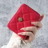 Nova carteira de pulso feminina estilo Chanel fresh de luxo leve europeia e americana, porta-cartões, multi-cartões, bolsa transfronteiriça para celular feminina