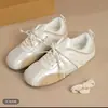 Zapatos casuales de entrenamiento alemanes planos de estilo coreano de nicho para ballet para mujer, zapatillas deportivas versátiles Mary Jane de otoño 2025, zapatillas blancas