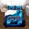 Amazon Transfronterizo Funda Nórdica con Estampado de Patrón de Mando de Juego Funda de Almohada Exportación Juego de Tres Piezas con Impresión Digital 3D