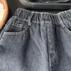 Calças de Lã para Meninos com Forro de Lã de Cordeiro Outono e Inverno Crianças Grandes Jeans Integrados com Lã Novo Inverno Calças de Algodão Engrossadas