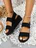 Zapatos de tacón alto para mujer, ligeros, casuales, estilo vacacional, modernos, simples, chanclas de verano, para estudiante, trabajador de oficina, sandalias universales