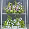 Plantas Verdes Artificiais para Casamento, Grama Aspargo Verde Estilo Floresta, Flores Artificiais Verdes, Materiais Florais Artificiais para Casamento, Série de Decoração para Salão de Casamento