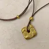 Pulseira de Cinco Sutras Esculpida e Pintada em Sândalo e Oud com Padrão de Nuvem, Materiais de Acessórios de Joias DIY, Colar