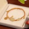 Recomendado: [Coelho de Jade Caçando a Lua] Pulseira de Ágata Vermelha e Pulseira de Jade Hetian para Mulheres, Presente de Dia dos Namorados de Verão