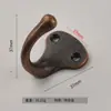 Gancho de ropa negro de estilo europeo, gancho individual para ropa, zapatero, baño, gancho individual para colgar en la pared, gancho para armario, venta al por mayor