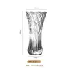 Jarrón de Cristal Grueso Transparente para Decoración Hidropónica Bambú Rico Lirio Estilo Europeo Sala de Estar Arreglo Floral Creativo Lirio