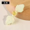 Contas de Jade Tecidas à Mão Tulipa Fivela de Pêssego Cheongsam Nova Fivela de Tecido Chinês Fivela Decorativa Vintage Fivela de Traje Tang Hanfu
