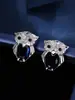 Pendientes de Búho Transfronterizos con Circonita, Nuevo Diseño de Nicho, Lujo Ligero, Pendientes de Personalidad de Moda y Tendencia