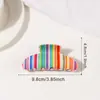 Pinzas de Pelo de Rayas Coloridas, Pasadores para Coletas, Pinzas de Tiburón, Accesorios para el Cabello, Pinzas para el Cabello, Accesorios de Moda para el Cabello al por Mayor desde el Fabricante