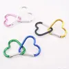 Mosquetão Coração de Amor 44*40mm Mosquetão para Escalada ao Ar Livre Formato de Coração de Pêssego Gancho de Escalada Fivela para Roupa Mochila Fivela de Liberação Rápida