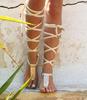 Sandalias planas con tiras de aro para mujer, calzado de playa de talla grande, comercio exterior, para Europa y América, 2021, AliExpress Amazon
