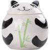 Pote de chá de cerâmica estilo nacional panda pote selado para chá preto pote de armazenamento à prova de umidade mini pote portátil para casa tamanho pequeno ornamentos