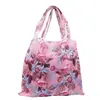 Bolsa de Compras Plegable, Nueva de Gran Capacidad, Bolsa Plegable Ecológica en Stock, Bolsa de Tote de Almacenamiento Plegable Portátil Impresa Creativa