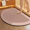 Tapete Absorvente de Lama de Diatomáceas Simples e Novo para Travessia de Fronteira Banheiro Porta de Banheiro Antiderrapante Secagem Rápida Tapete para Pés Tapete de Entrada Pronto para Venda