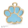 Accesorios de joyería DIY para mascotas transfronterizos, dijes de pata de gato, colgantes para pulseras, etiquetas para mascotas al por mayor, estilo fresco y dulce