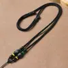 Cordón de Collar Tejido a Mano de Ágata Cuerda para Colgar Colgante de Jade Cordón para el Cuello Colgante de Jade Cordón de Colgante de Jade de Alta Gama para Hombres y Mujeres