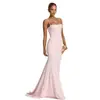 Vestido Largo de Verano 2026 de Amazon, Estilo Nuevo, Elegante, Color Sólido, Sin Mangas, Tipo Tubo, con Tirantes y Ajustado, Espalda Descubierta