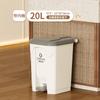 Lixeira de Pedal, Grande, de Grau Comercial, para Pátio, Exterior, Higiene da Cozinha Doméstica, Grande Capacidade, com Tampa, Lixeira Sanitária