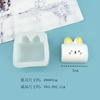 Coelhinho Bolo de Arroz Assado Pinça Le Molde de Silicone Coelhinho Marshmallow Molde de Silicone Molde de Virar Manual em estoque