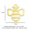 5 Piezas/Paquete Colgantes de Acero de Titanio Animal Libélula Mariposa Dinosaurio Ballena Abeja Accesorios de Joyería de Acero Inoxidable Estilo Simple