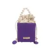 Bolso de Mano para Mujer con Bordado Pesado de Alta Gama 2026 Nuevo Estilo Popular en Internet Elegante Bolso Cubo Cruzado Simple Bolso de Mano con Perlas