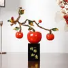 Novo estilo chinês tudo corre bem Decoração de caqui inauguração de casa novo lar presente de casamento sala de estar armário de TV decoração de entrada decoração