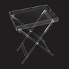 Mesa Plegable Transparente de Acrílico Personalizada Mesa de Café Adecuada para Sala de Estar en Casa Lado del Sofá Cocina Restaurante Bar