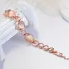 Pulsera Sencilla Geométrica de Piedra de Ojo para Mujer, Joyería de Mano Versátil, Exquisita Joyería de Estilo Palacio de Alto Nivel Incrustada con Diamantes Redondos