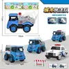 2 Yuan # 168 Coche de Policía Vehículo de Construcción Modelo Nuevo Vehículo de Construcción de Tracción Trasera Puesto del Mercado Nocturno Juguete de Coche Puesto de Lanzamiento de Anillos 3-5 Yuan Novedad