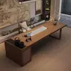 Nova Mesa de Chá e Mesa de Escrita Estilo Chinês Dinastia Song Madeira Maciça Combinação Mesa de Escrita Escritório Recepção Mesa de Chá Mesa de Negociação