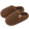 Pantuflas de Piel Jie Liya Estilo Invierno Hogar Interior Ligeras Antideslizantes Silenciosas Cálidas de Felpa Algodón para Mujeres para Usar Afuera en Invierno