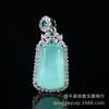 Atacado Bashan Cui Buddha Pendant Material Perigoso Jade Jade Colar Imperial Verde Completo Cui Pequeno Buddha Pendant Clavícula Corrente