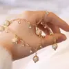 Accesorios para Joyería DIY Latón Perla Pedrería Cadena Hecha a Mano Cadena Estilo Occidental Cadena Estilo Antiguo Decoración de Collar Dinastía Han