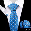 Conjunto de Pañuelo y Corbata de Moda para Hombre Accesorios para Banquete de Negocios Ropa Formal Corbata Negra Borgoña Venta Caliente Transfronteriza