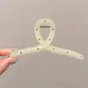 Dulce pinza de tiburón retro para cabello voluminoso, accesorio de pinza para el cabello grande, nuevo y lindo pinza de garra con moño 2026