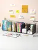 Estante de livros simples prateleira de mesa infantil combinação de prateleiras de livros para mesa de estudante simples moderna uso dormitório pequena estante de livros