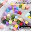 Mini Bloque de Tofu Nail Art Aplaudir Pegamento Esponja Agarrar Algodón Pegamento Especial Pequeño Cuadrado Rubor Rubor Herramienta de Nail Art