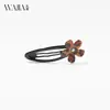 Nueva colección de pinzas para el cabello color café de Wjia: Pinzas dulces y geniales para flequillo, pinzas BB de alta gama, pasadores laterales pequeños con forma de gato y flor de corazón, accesorios para el cabello