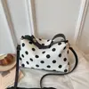 Moda Trendy Estilo Coreano Primavera 2026 Nuevo Ligero Elegante Lunares Nicho Versátil Simple Bolso de Hombro Cruzado de Mano