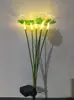 2026 Nueva Luz de Flor de Cerezo Alimentada por Energía Solar Impermeable para Exteriores Luz de Suelo para Parque Patio Luz Decorativa Atmosférica con Sensor de Luz Inteligente