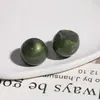 Zhen Tu 21mm Arena Fluida Brillo Cintura Alta Perlas Redondas Resina Accesorios Aretes DIY Joyería