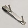 En stock acero inoxidable gancho para puerta de vidrio de baño colgante trasero doble gancho para colgar en el baño toalla colgar ropa sin taladro gancho de metal para ropa